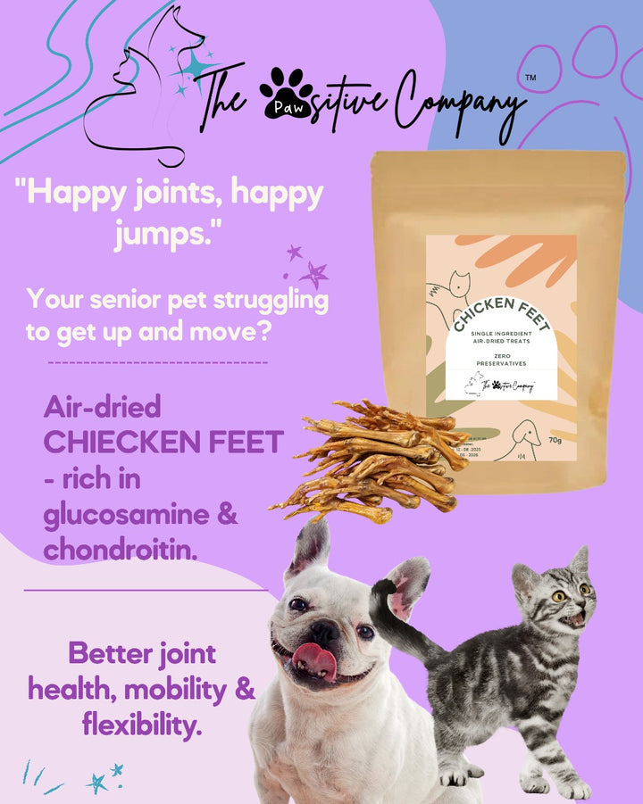 Chicken Feet - Air-dried Treats for Cats & Dogs - 70g