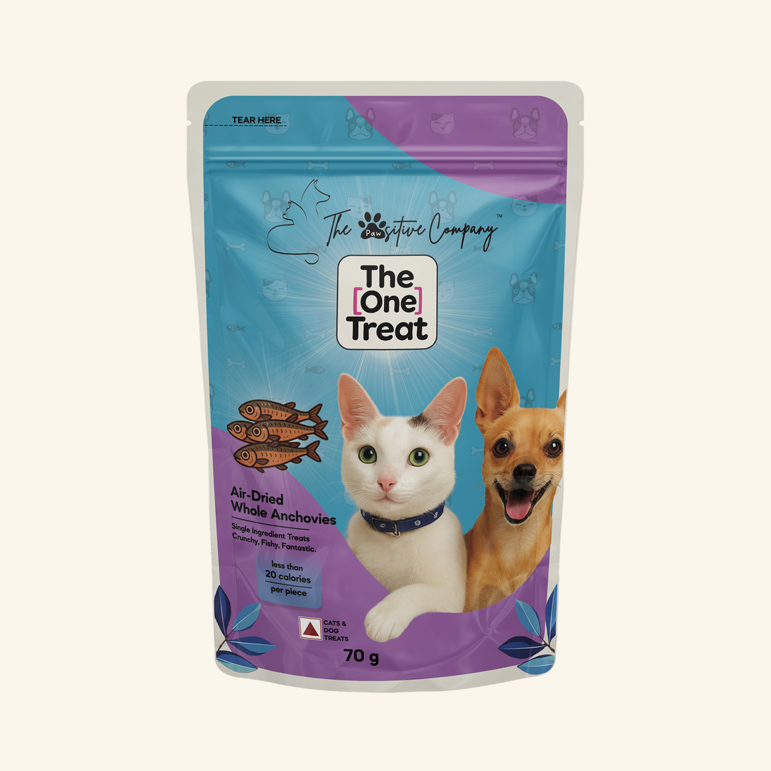 The One Treat - Air Dried Whole Anchovies - 70g