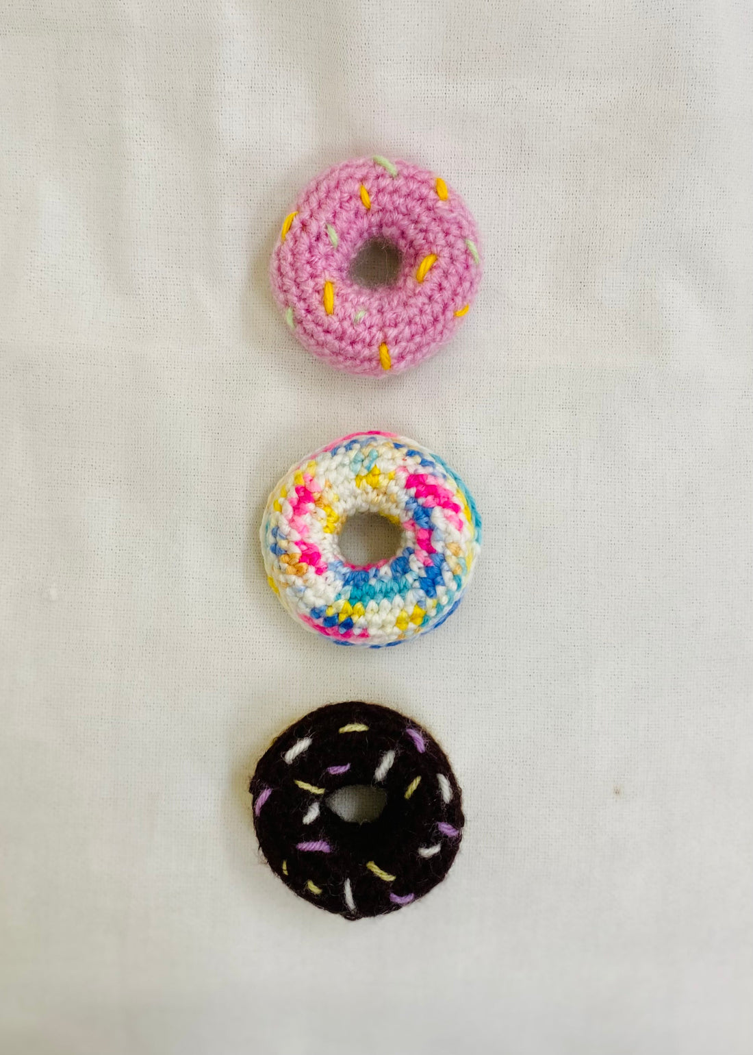 Crochet doughnut - Set of 3