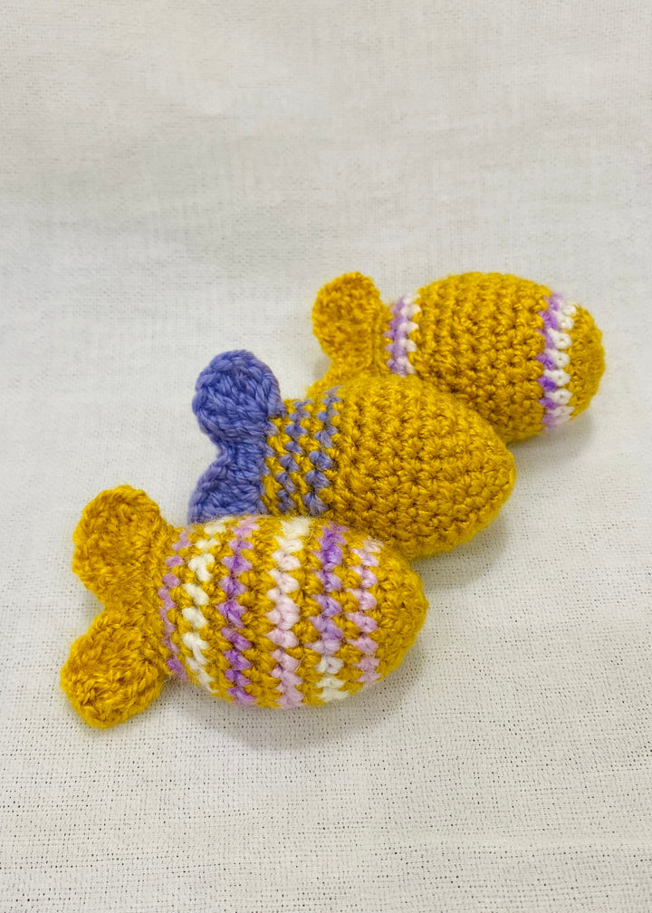 Crochet fish - Set of 3