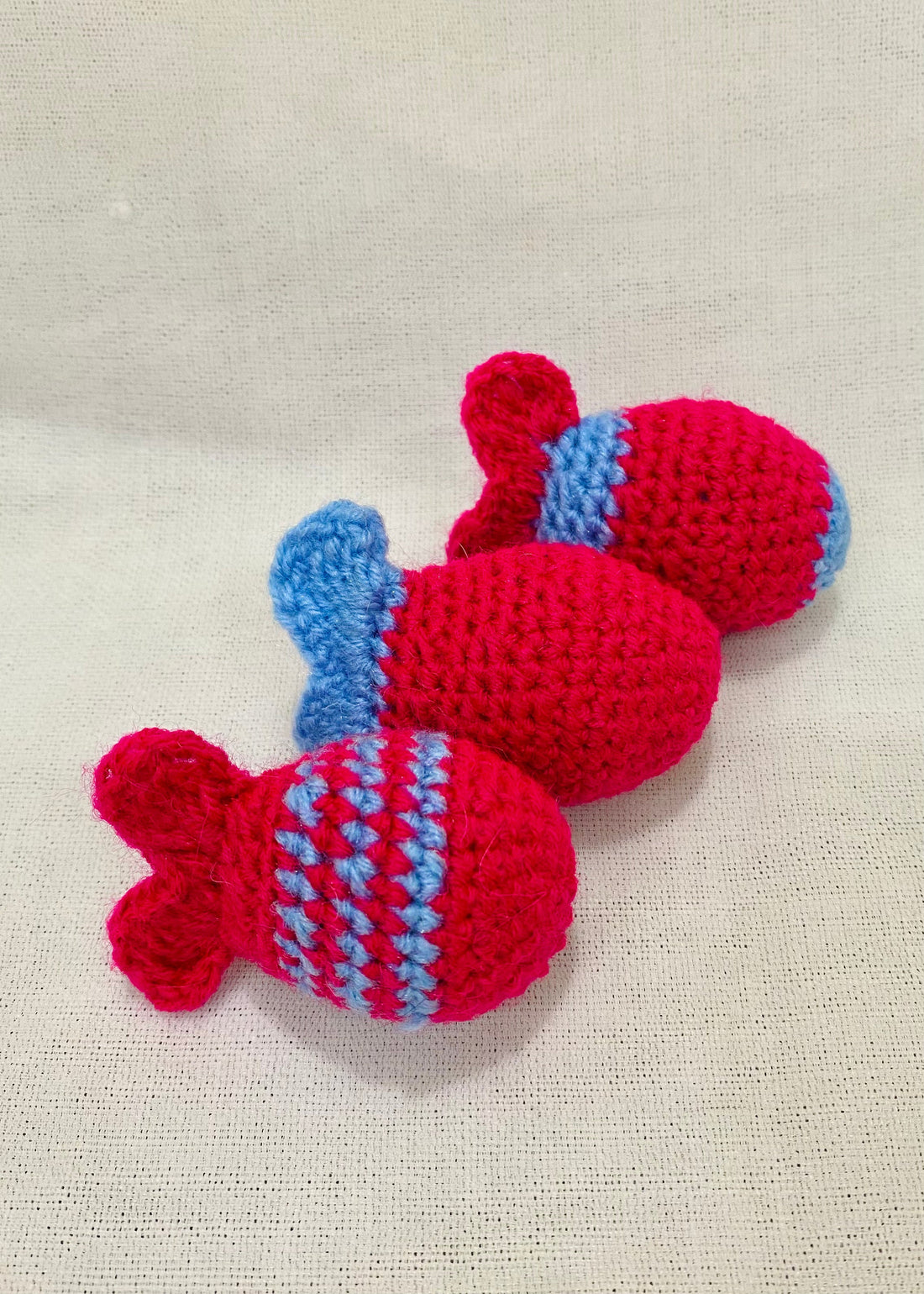 Crochet fish - Set of 3